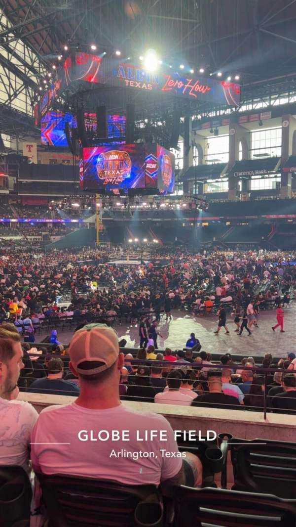 Globe Life Field, section: 22, row: 12, seat: 11