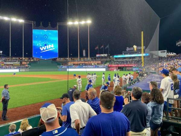 Kauffman Stadium, section: 131, row: B, seat: 2