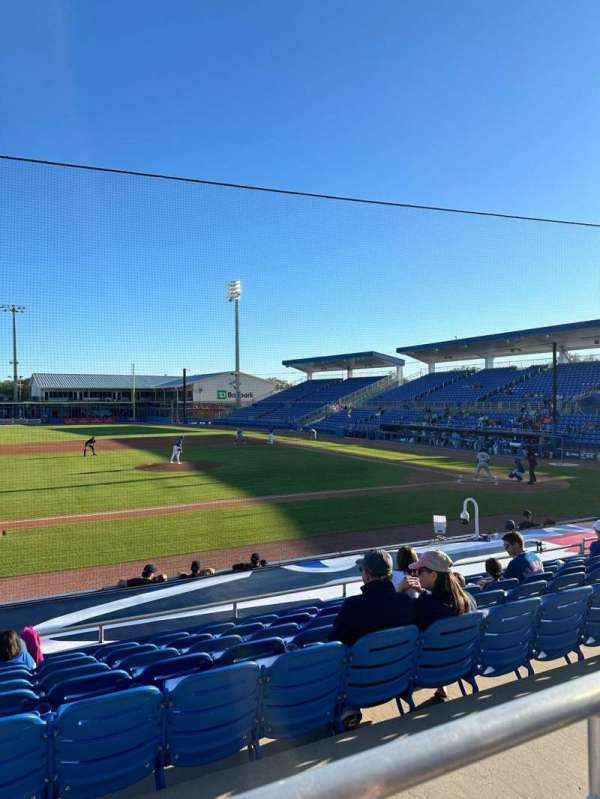 TD Ballpark, section: 210, row: 1, seat: 13