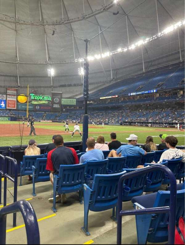Tropicana Field, section: 121, row: G, seat: 10