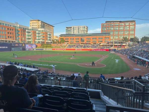 Durham Bulls Athletic Park, section: 202, row: S, seat: 2