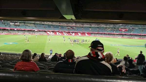 Marvel Stadium, section: L1-16, row: U, seat: 54