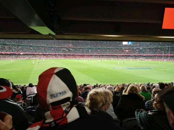 Marvel Stadium, section: L1-16, row: U, seat: 54
