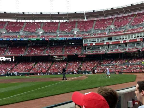 Great American Ball Park, section: 111, row: B, seat: 6