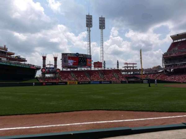 Great American Ball Park, section: 111, row: B, seat: 7