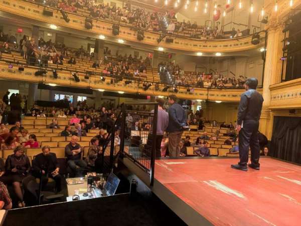 Hudson Theatre, section: Stage, row: AA, seat: 6