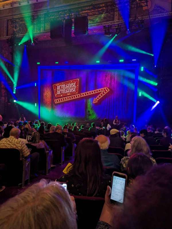 Hollywood Pantages Theatre, section: Orchestra RC, row: Q, seat: 202