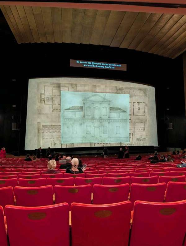 Dorothy Chandler Pavilion, section: Orchestra, row: V, seat: 48