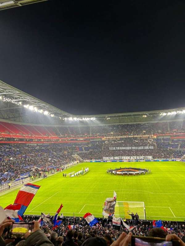 Parc Olympique Lyonnais, section: 121, row: 34, seat: 102