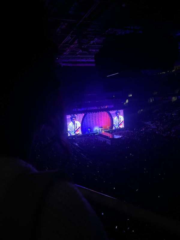 SAP Center, section: 212, row: 1, seat: 1
