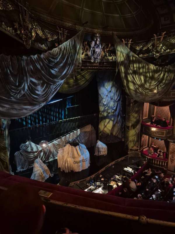 His Majesty's Theatre, London, section: Grand Circle, row: B, seat: 32