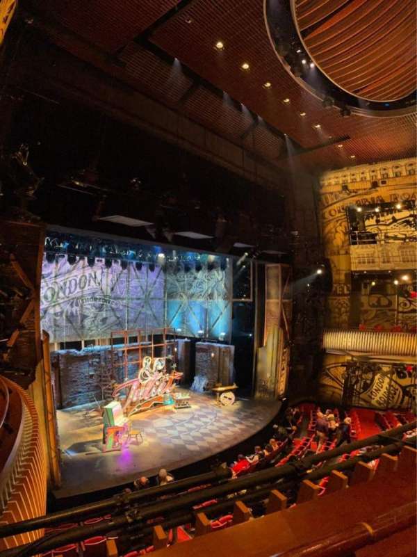 Stephen Sondheim Theatre, section: Mezzanine L, row: AA, seat: 13