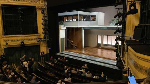 Hudson Theatre, section: Dress Circle R, row: B, seat: 14