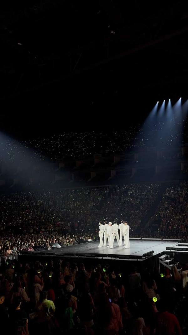 The O2, London, section: 112, row: F, seat: 385