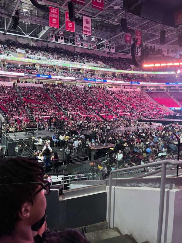 Lenovo Center, section: 123, row: N, seat: 3