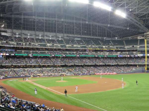 American Family Field, section: 208, row: 1, seat: 10