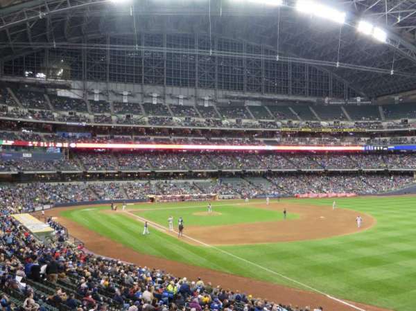 American Family Field, section: 208, row: 1, seat: 10