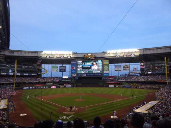 American Family Field, section: 218, row: 6, seat: 16