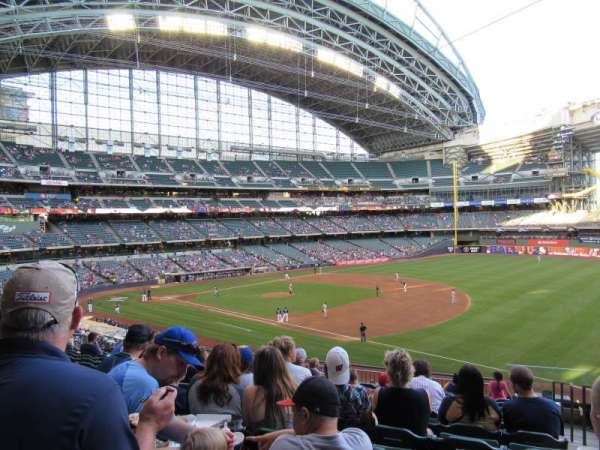 American Family Field, section: 210, row: 12, seat: 20
