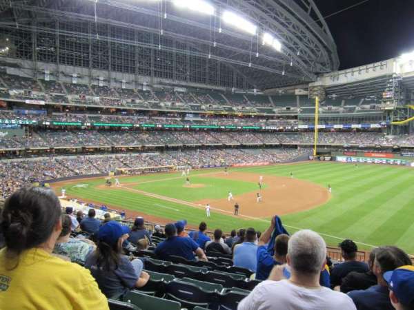 American Family Field, section: 210, row: 11, seat: 16