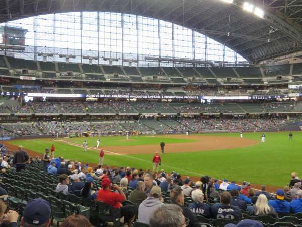 American Family Field, section: 108, row: 18, seat: 7