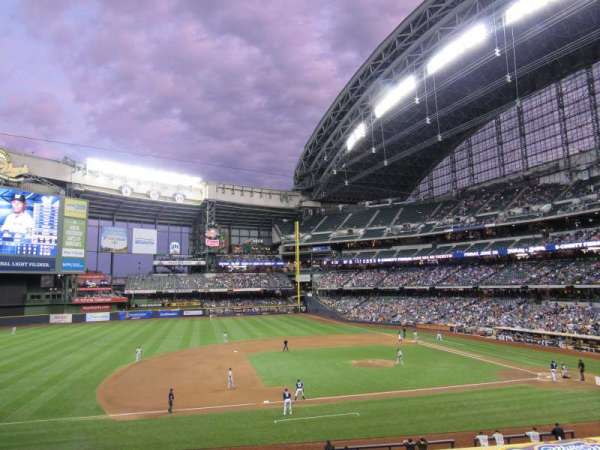 American Family Field, section: 225, row: 3, seat: 5