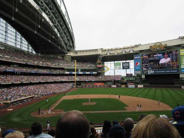 American Family Field, section: 214, row: 6, seat: 5