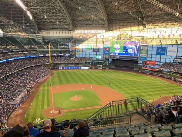 American Family Field, section: 418, row: 14, seat: 15