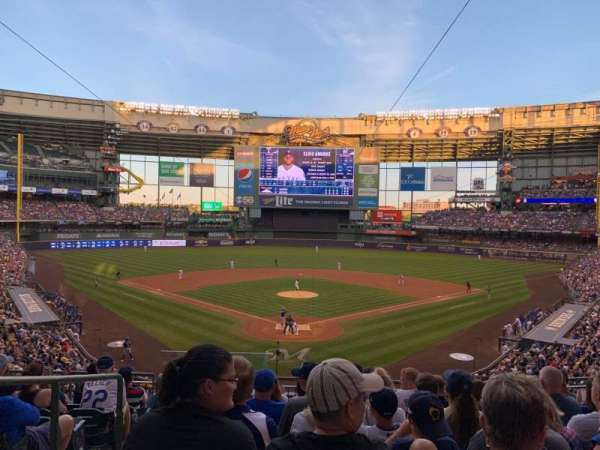 American Family Field, section: 218, row: 8, seat: 2