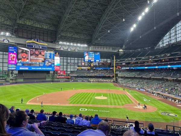 American Family Field, section: 223, row: 9, seat: 3