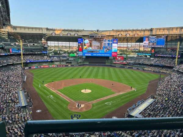American Family Field, section: 421, row: 1, seat: 7