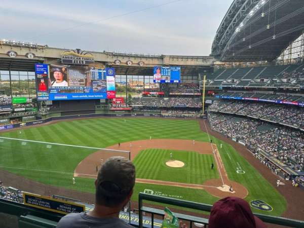 American Family Field, section: 427, row: 2, seat: 10