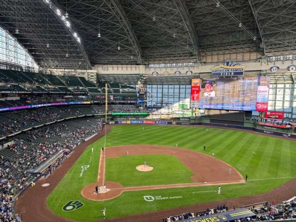 American Family Field, section: 418, row: 1, seat: 17