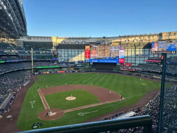 American Family Field, section: 419, row: 1, seat: 11