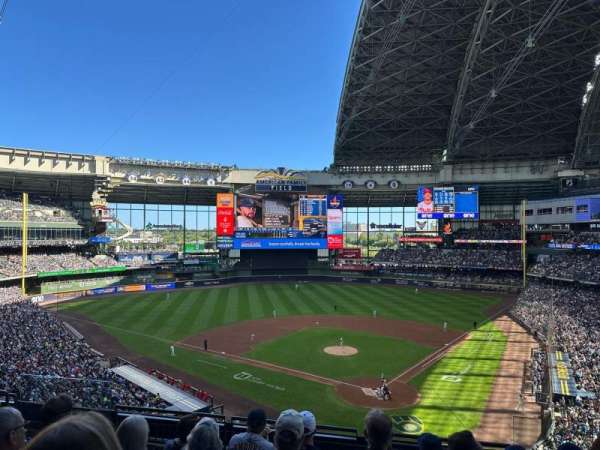 American Family Field, section: 332, row: 6, seat: 4