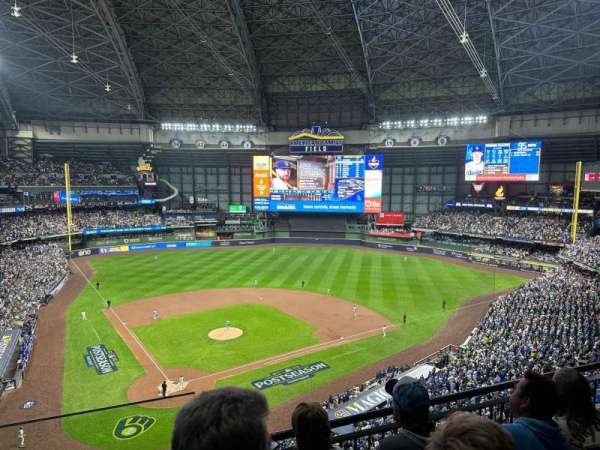 American Family Field, section: 419, row: 3, seat: 1