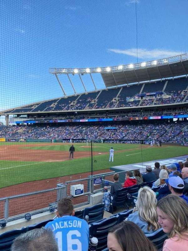Kauffman Stadium, section: 115, row: F, seat: 5-6