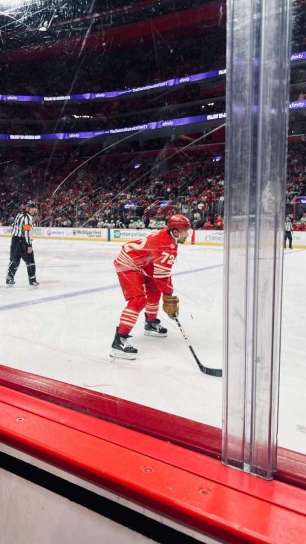 Little Caesars Arena, section: 107, row: 1, seat: 6