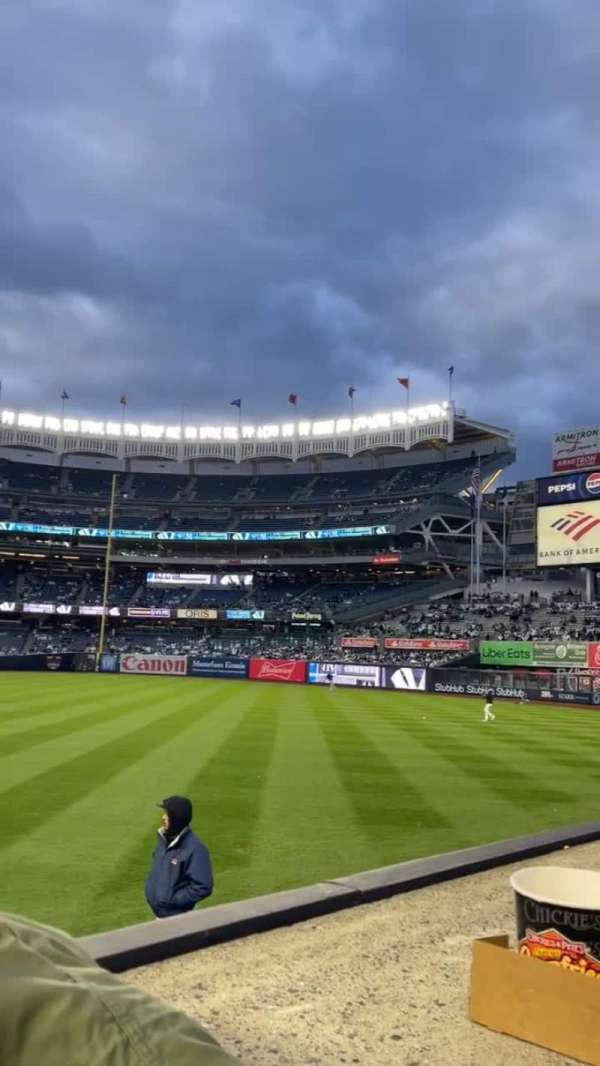 Yankee Stadium, section: 104, row: 1, seat: 20