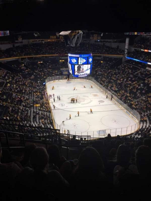 Bridgestone Arena, section: 333, row: Q, seat: 22