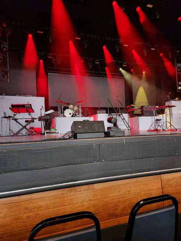 Filene Center, section: Orchestra Pit, row: BBB, seat: 1