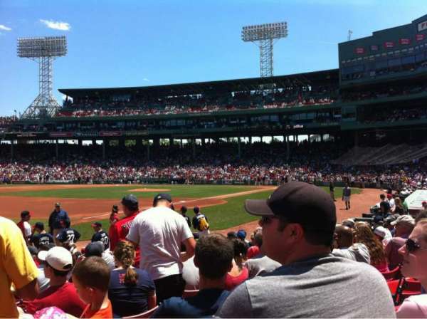 Fenway Park, section: Field Box 75, row: M