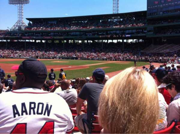 Fenway Park, section: Field Box 74, row: M