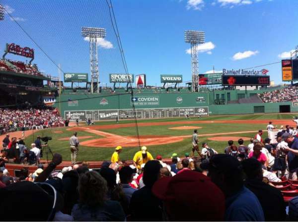 Fenway Park, section: Field box 40, row: M