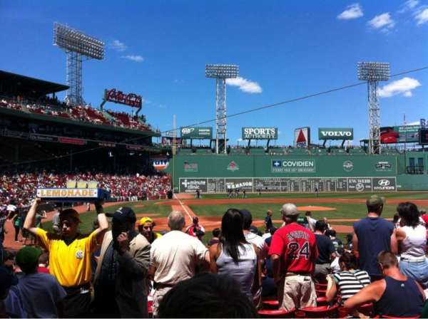 Fenway Park, section: Field box 38, row: M