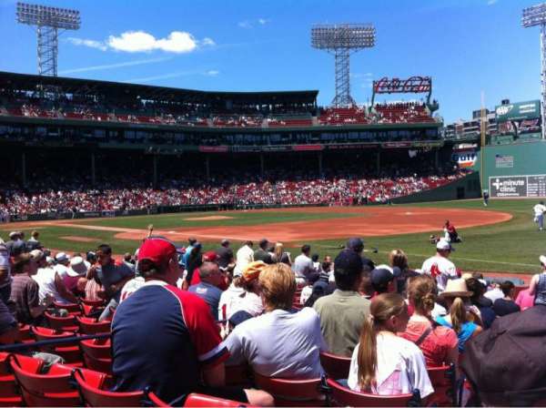 Fenway Park, section: Field box 11, row: K, seat: 4