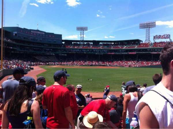 Fenway Park, section: Right Field box 1, seat: 15