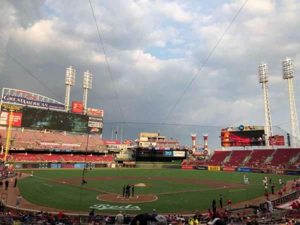 Great American Ball Park, section: 124, row: F, seat: 13