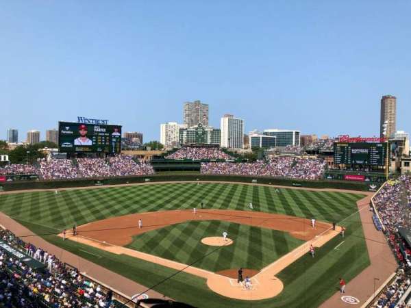 Wrigley Field, section: 316L, row: 2, seat: 5