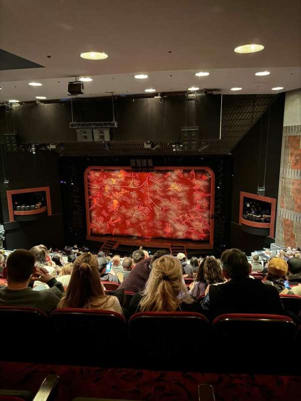 Minskoff Theatre, section: Mezzanine, row: K, seat: 142